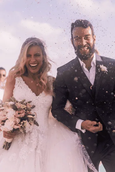 Isabella Mezzadri e Gil Pinna, casamento em Playa del Carmen