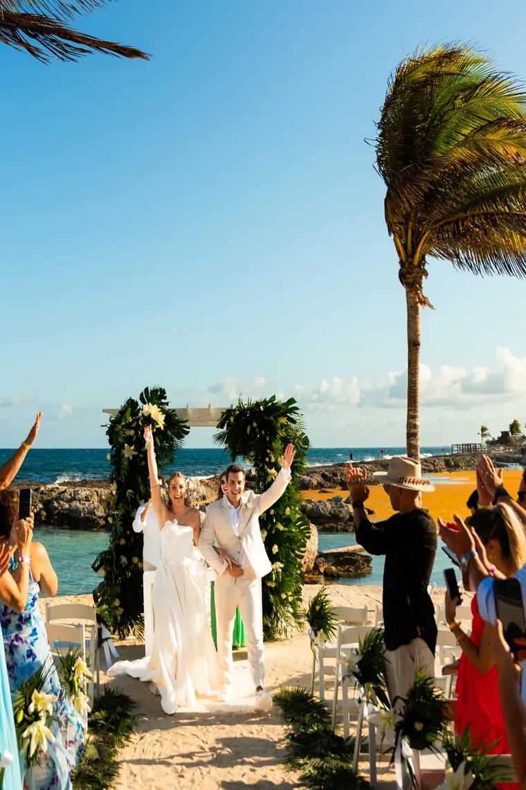 Júlia e Marcel, casamento em Riviera Maya